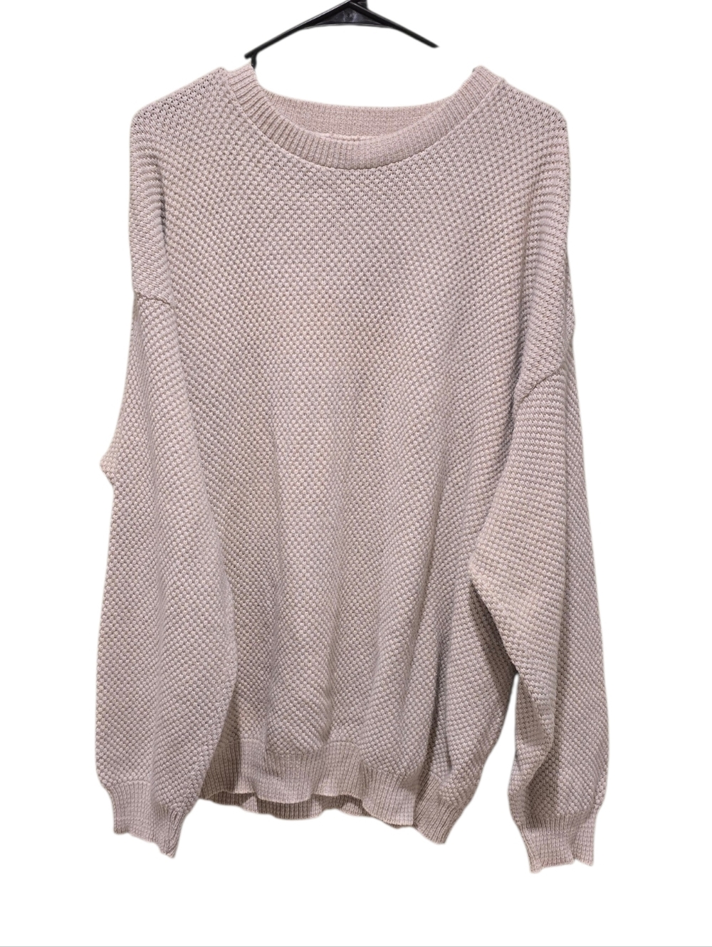 Field & Stream Men's Crewneck 100% Cotton Sweater in Cream Size XL